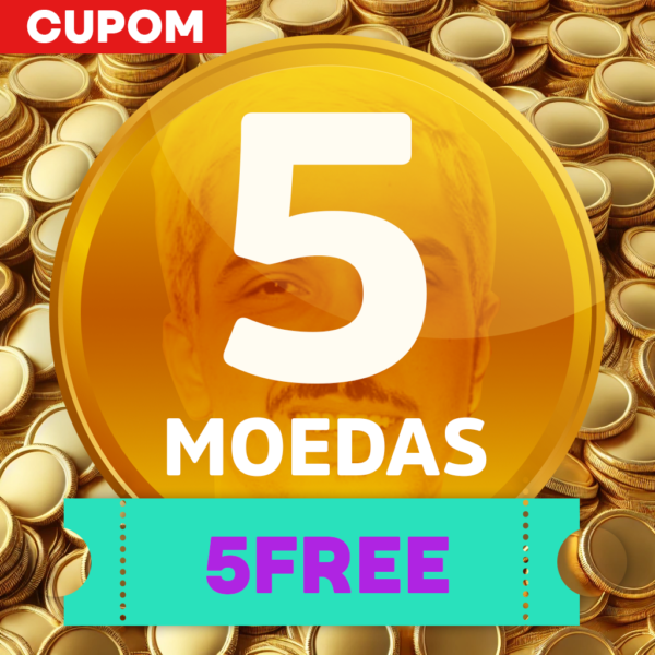 5 moedas para giro